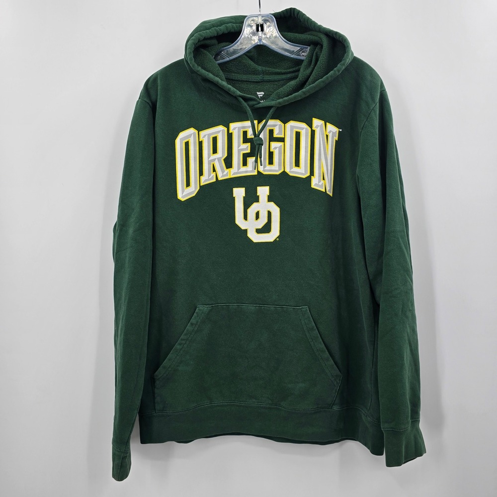 Fanatics Oregon Ducks Hoodie Mens Large Green Pullover UO NCAA